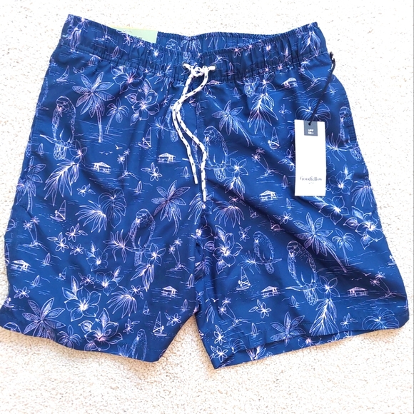 Goodfellow & Co Swim Goodfellow Co Mens Swim Trunks Tropical Parrot